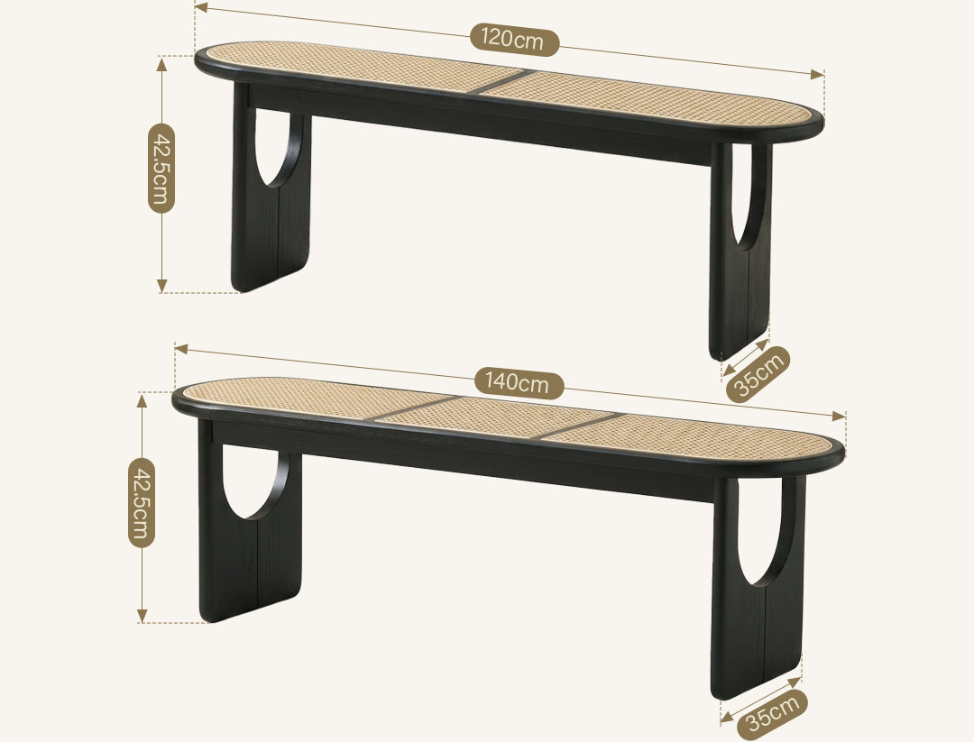 Angelia Vine Woven Bench