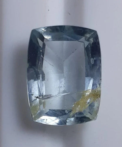 2ct Natural Aquamarine with Blue tone - March Birthstone - 10x7x4mm