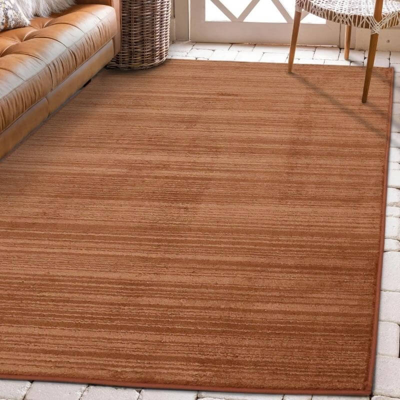 Arlo Textured Rug – Soft Tone Stripes