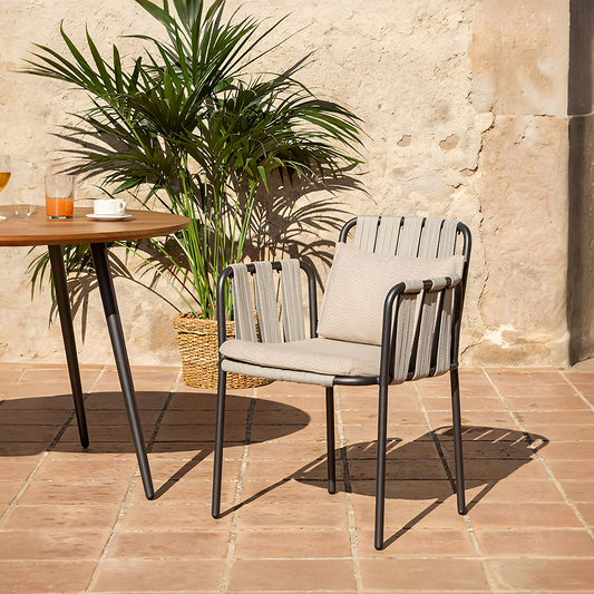 Artemis Outdoor Rattan Dining Chair, For Patio Garden