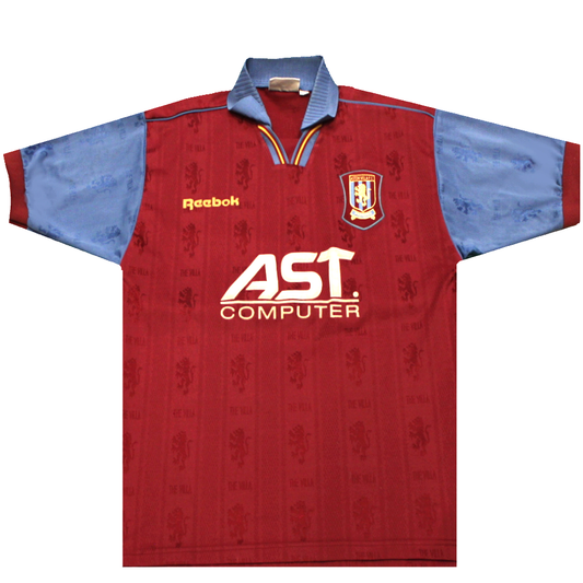 Aston Villa 1995-1996 Home Football Shirt (Excellent) XL