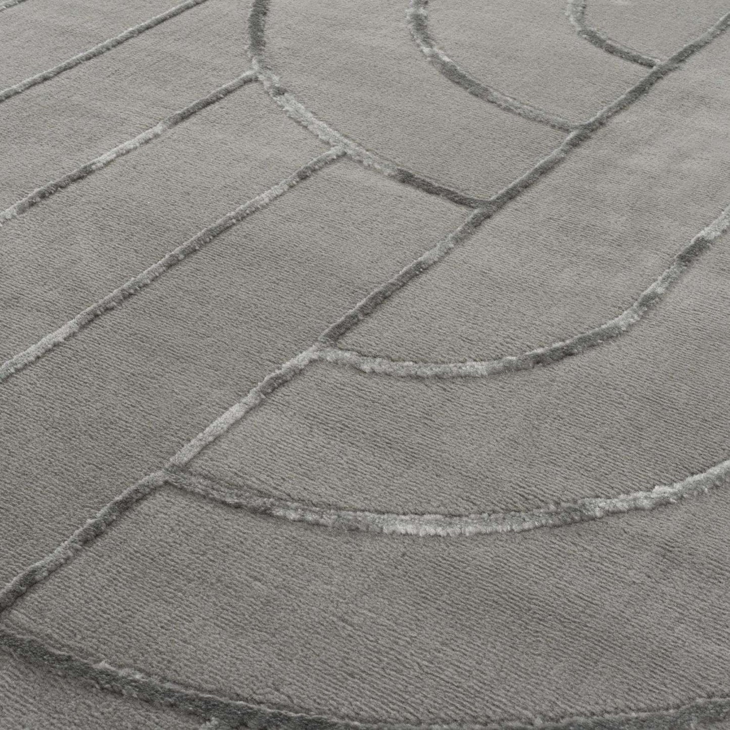 Aura Collection Rug Flint in Grey