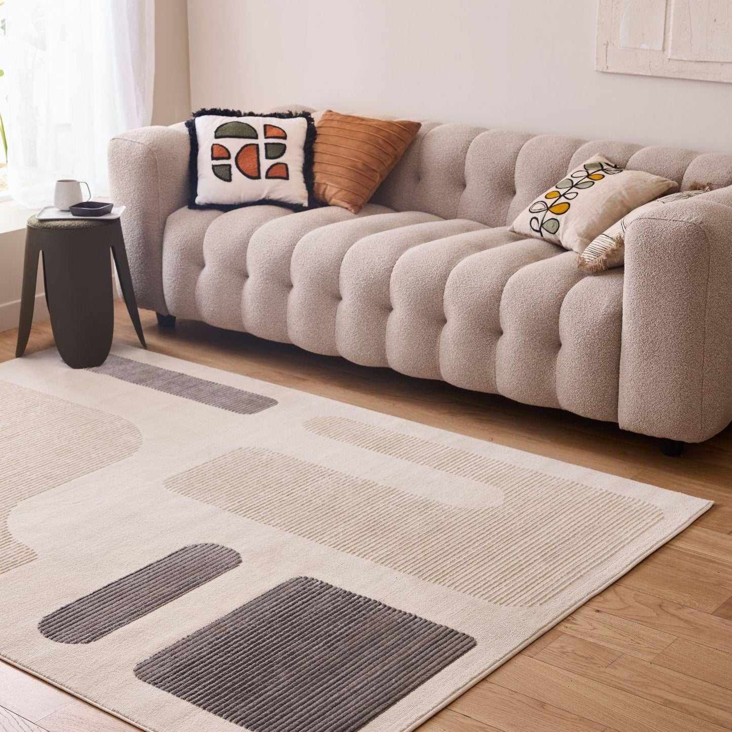Aura Collection Rug Glide in Grey