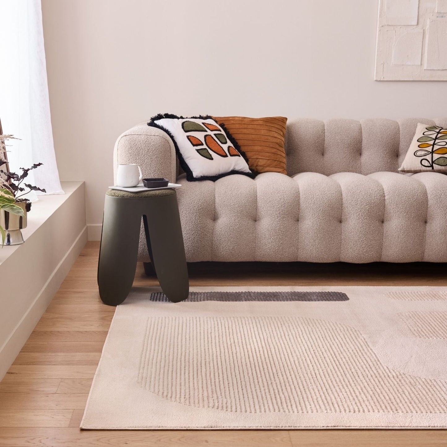 Aura Collection Rug Glide in Grey