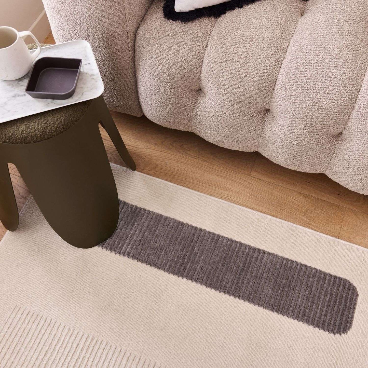 Aura Collection Rug Glide in Grey