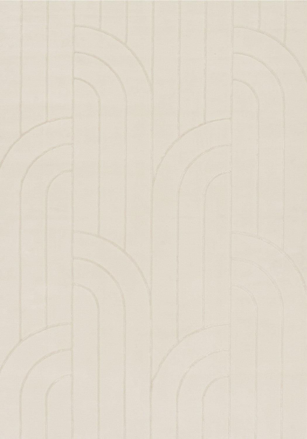 Aura Collection Rug Halo in Cream