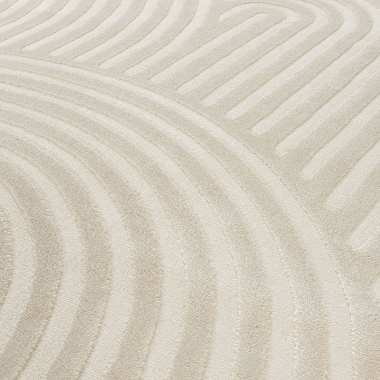 Aura Collection Rug Ripple in Cream