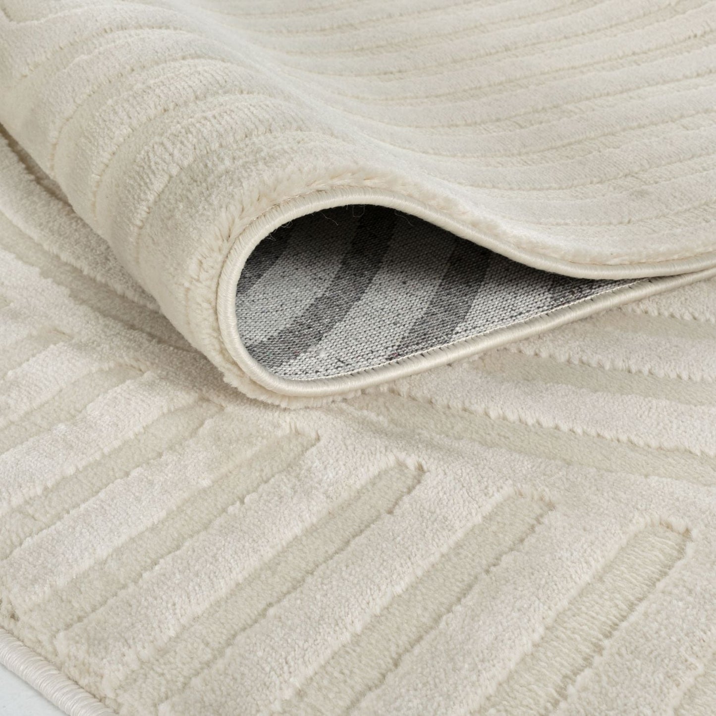 Aura Collection Rug Ripple in Cream