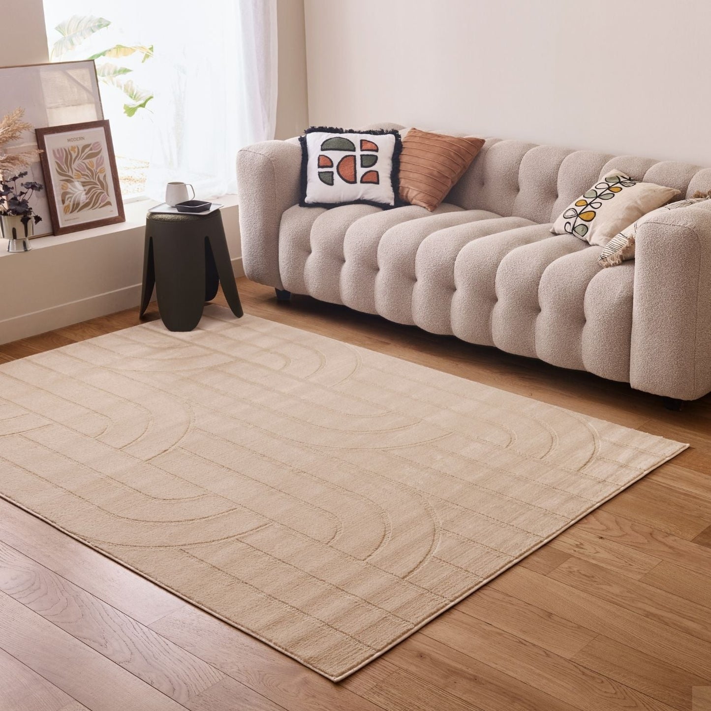 Aura Collection Rug Sable in Beige