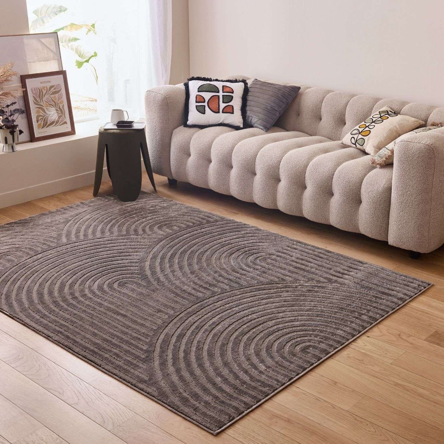 Aura Collection Rug Strata in Grey