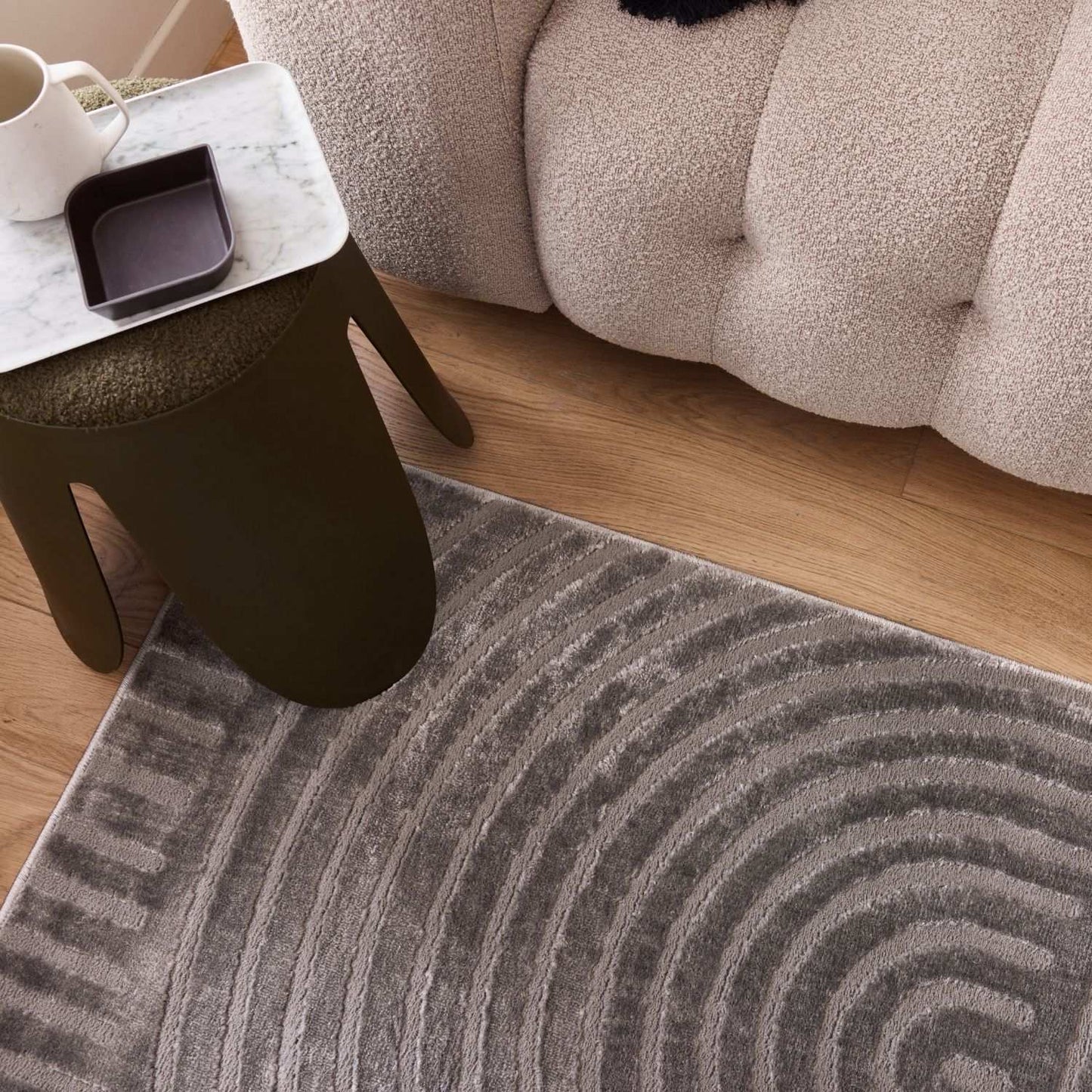Aura Collection Rug Strata in Grey