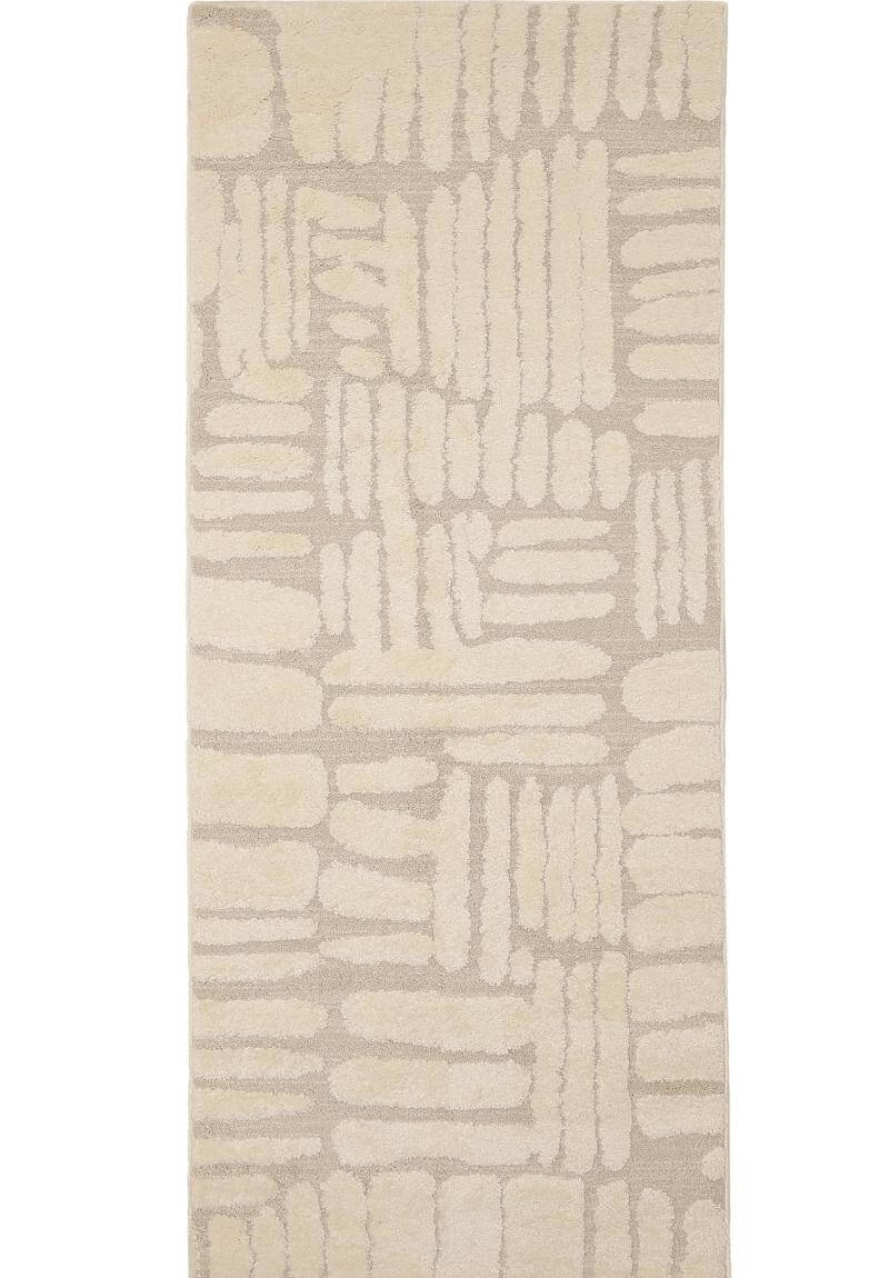 Ava Pave Wave Illusion Rug – Cream Abstract