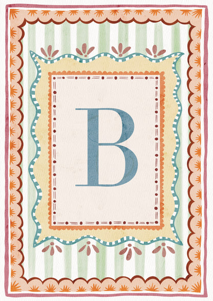 ALPHABET LETTERS ~ Blue / Pink / Green /