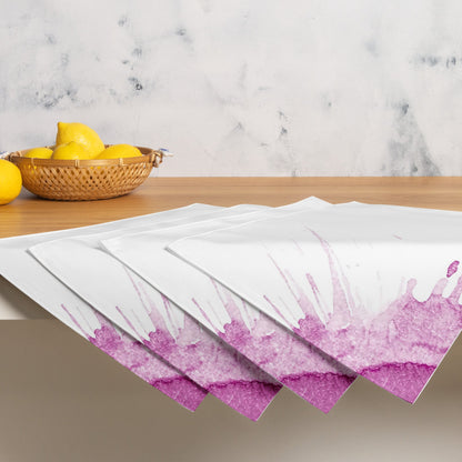 Watercolour Pink Splash - Placemat Set