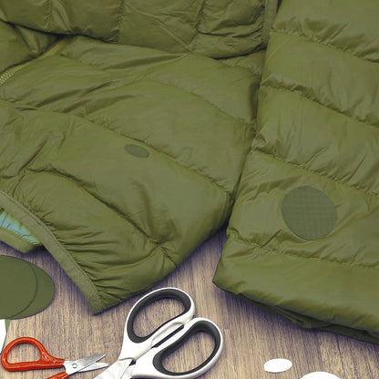 Repair Patches (30+ Colours) for Puffer Jackets, Tents, Upholstery - Stick On, Waterproof, Tear-Cold-Heat-Resistant