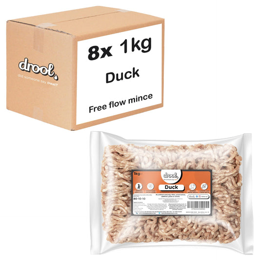 Drool Mince Freeflow Duck 1kg - 8 pack box