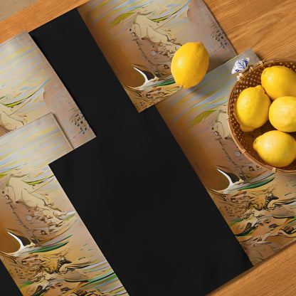 Half Black Half Gāolàng - Placemat Set