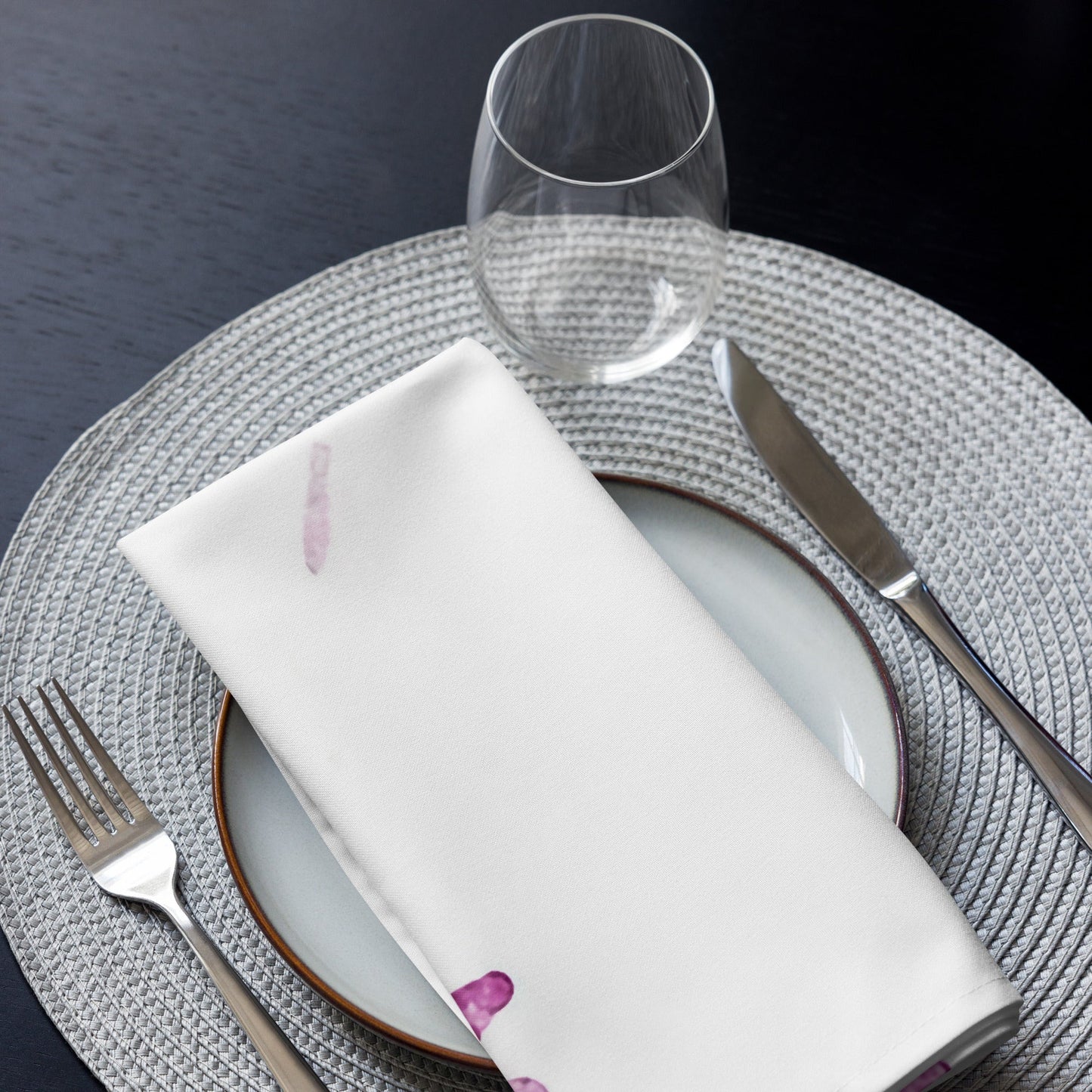 Watercolour Pink Splash - Cloth Napkin Set