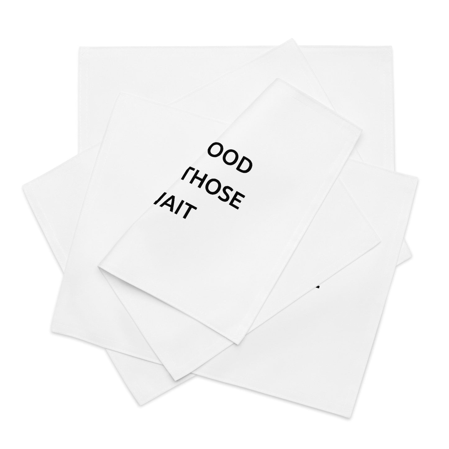 The Best Food Comes To Those Who Wait - White Placemat Set