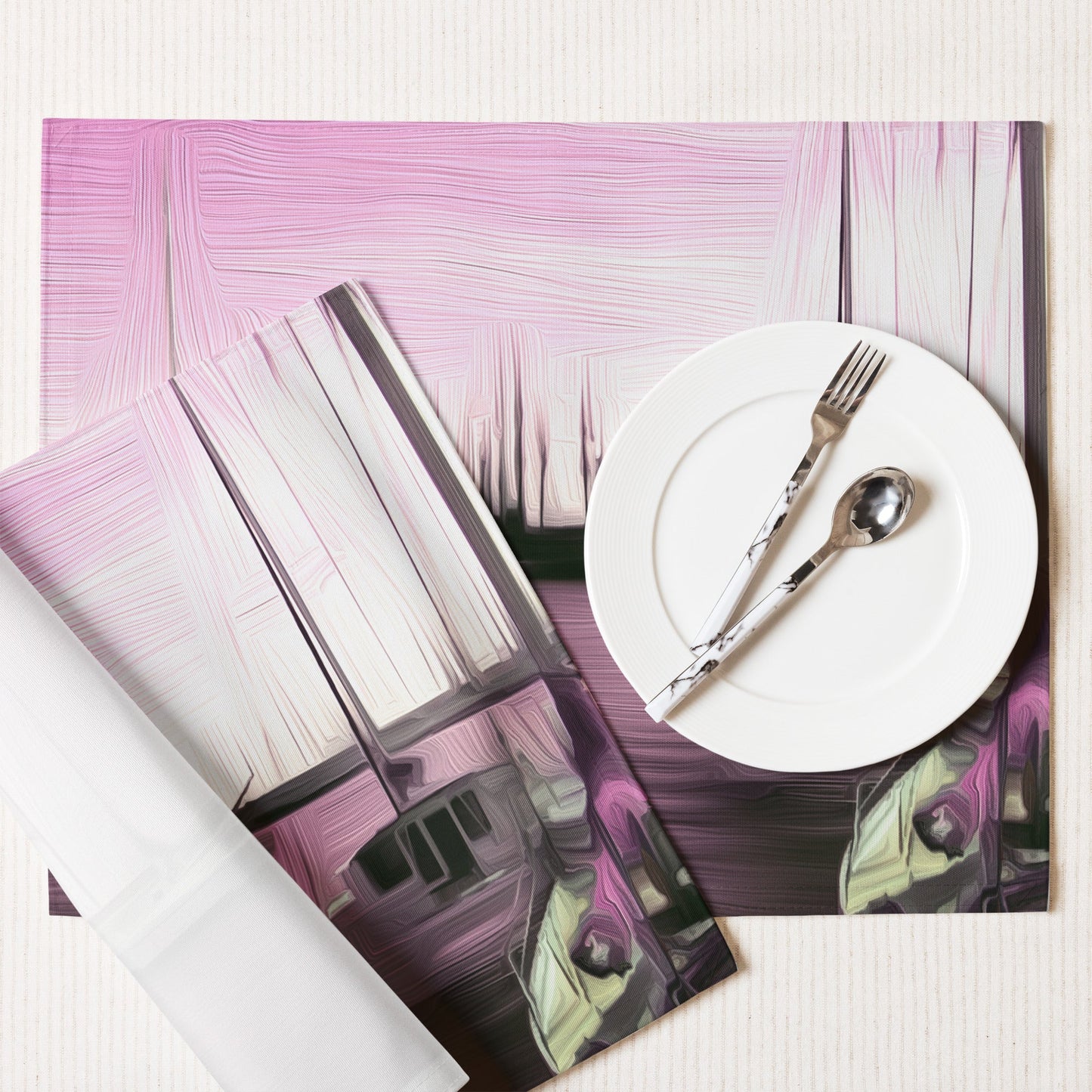 The Sleeping Yachts (at Evening) - Placemat Set
