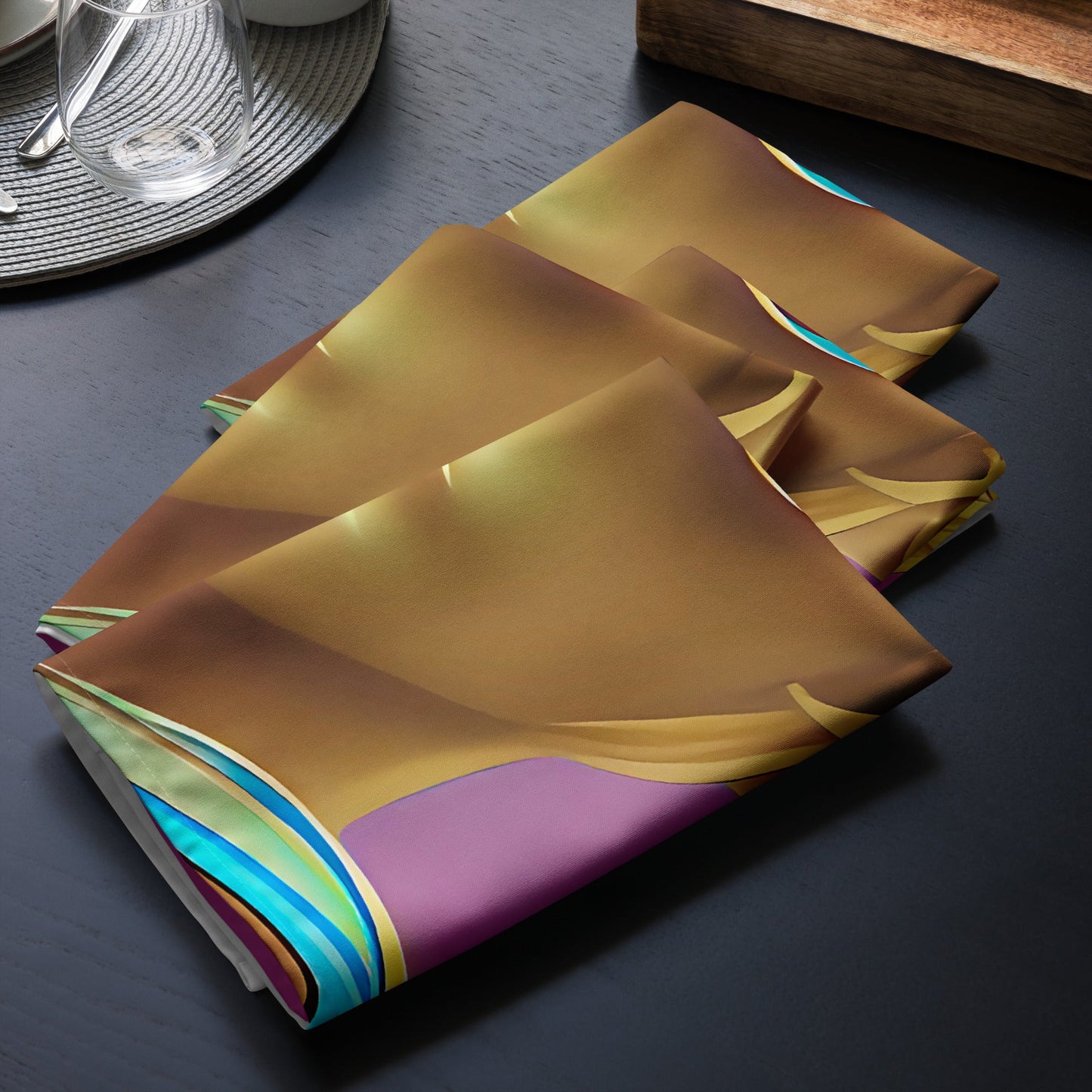 Retro Cool Pink - Cloth Napkin Set