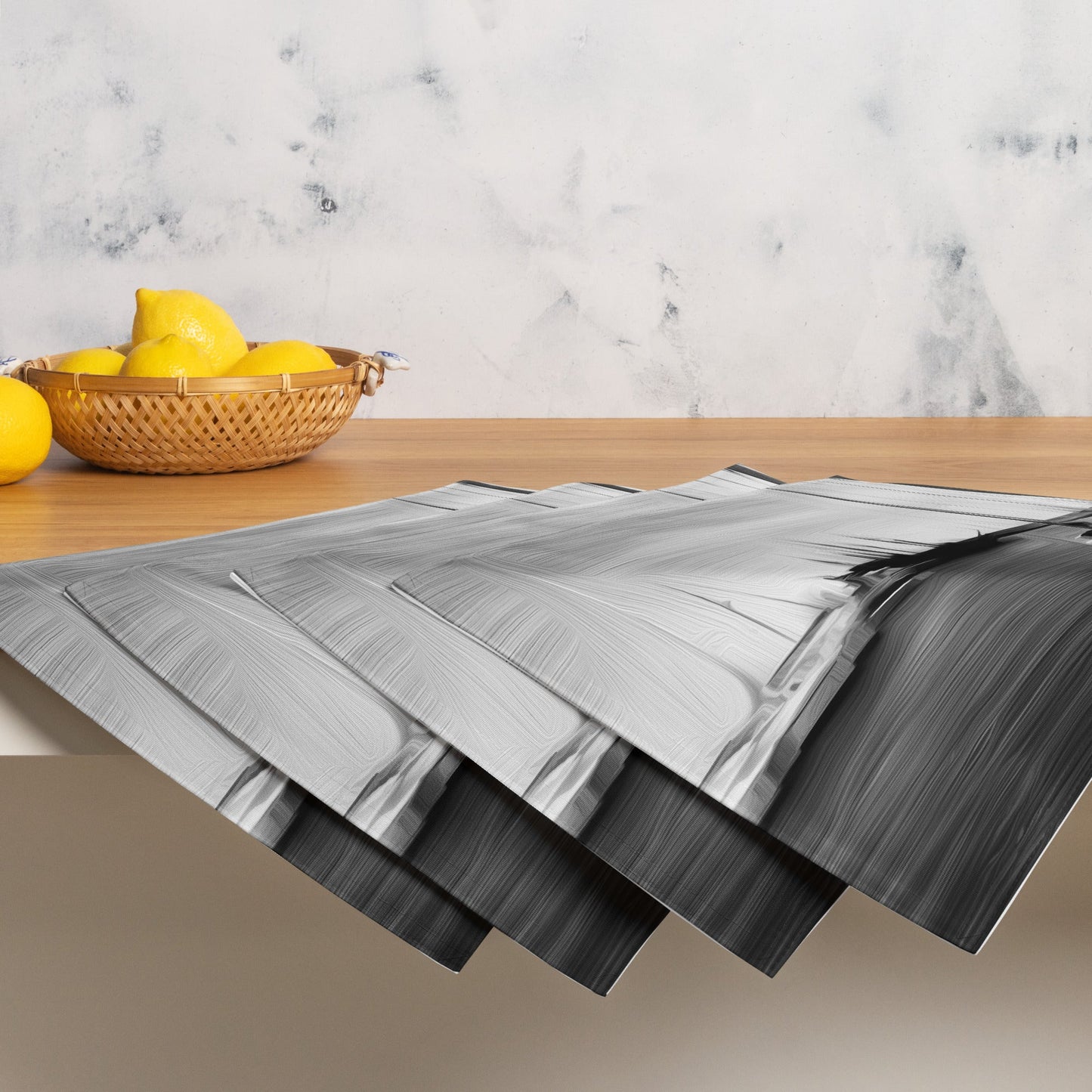 The Sleeping Yachts (at Night) - Placemat Set