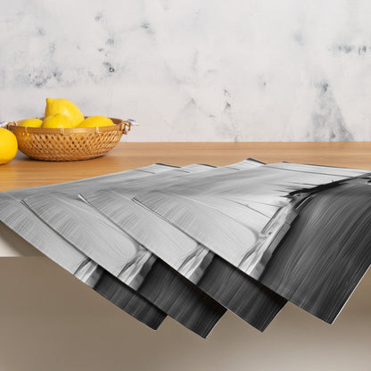 The Sleeping Yachts (at Night) - Placemat Set