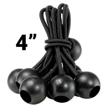 Blue S-Grade Tarpaulin with 10 x 4" Bungee Balls (Black)