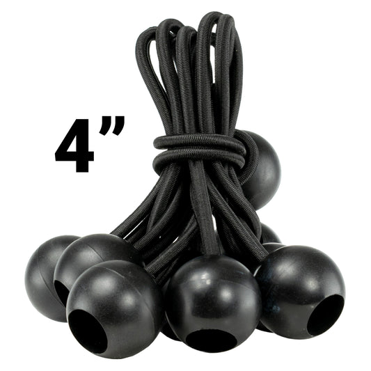 Blue S-Grade Tarpaulin with 10 x 4" Bungee Balls (Black)