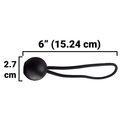 White M-Grade Tarpaulin with 10 x 6" Bungee Balls (Black)
