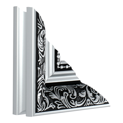 Baroque II Silver Picture Frame, 65x65cm