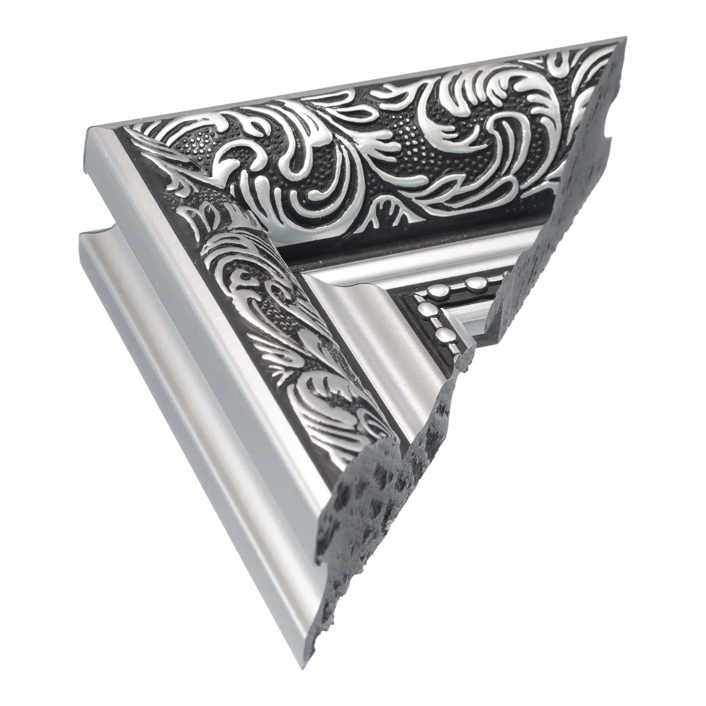 Baroque II Silver Picture Frame, 8.8x26.3"