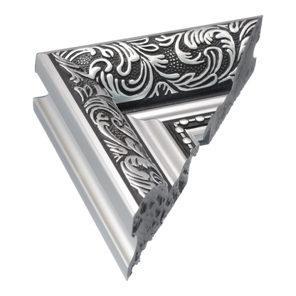Baroque II Silver Picture Frame, 65x65cm