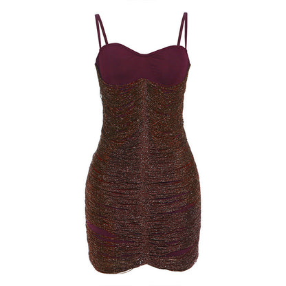 Chic Tassel Spliced Sleeveless Dress for Women