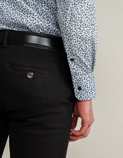 Easy Care Patterned Shirt - White