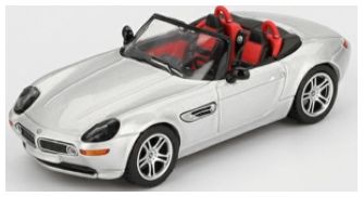 BMW Z8 Silver (LHD) 1:64 Scale MINI GT Diecast Model (Blister Packaging)