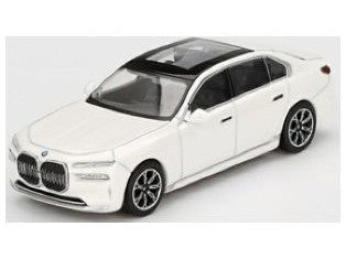 BMW i7 xDrive60 Mineral White - 1:64 Scale Model Car