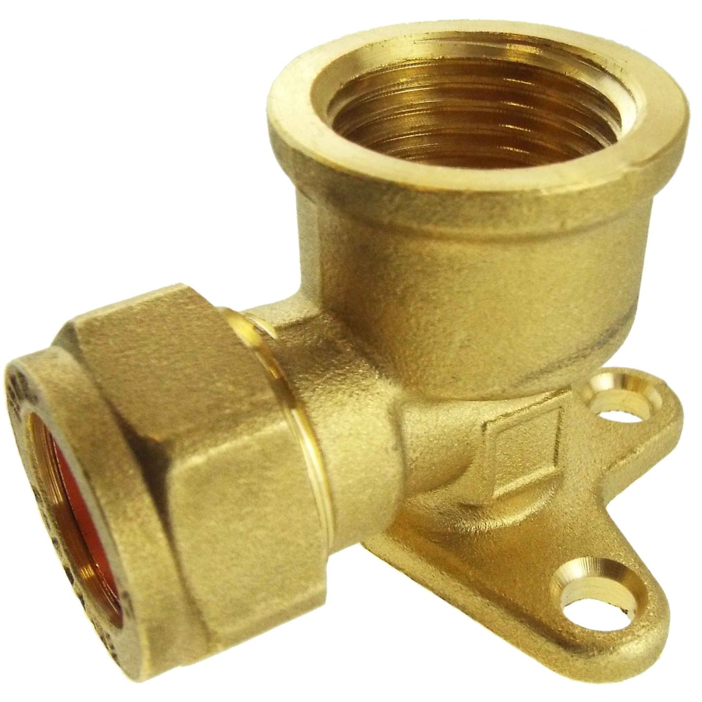 15mm Brass Wall Flange Kit with Grey Dial Tap