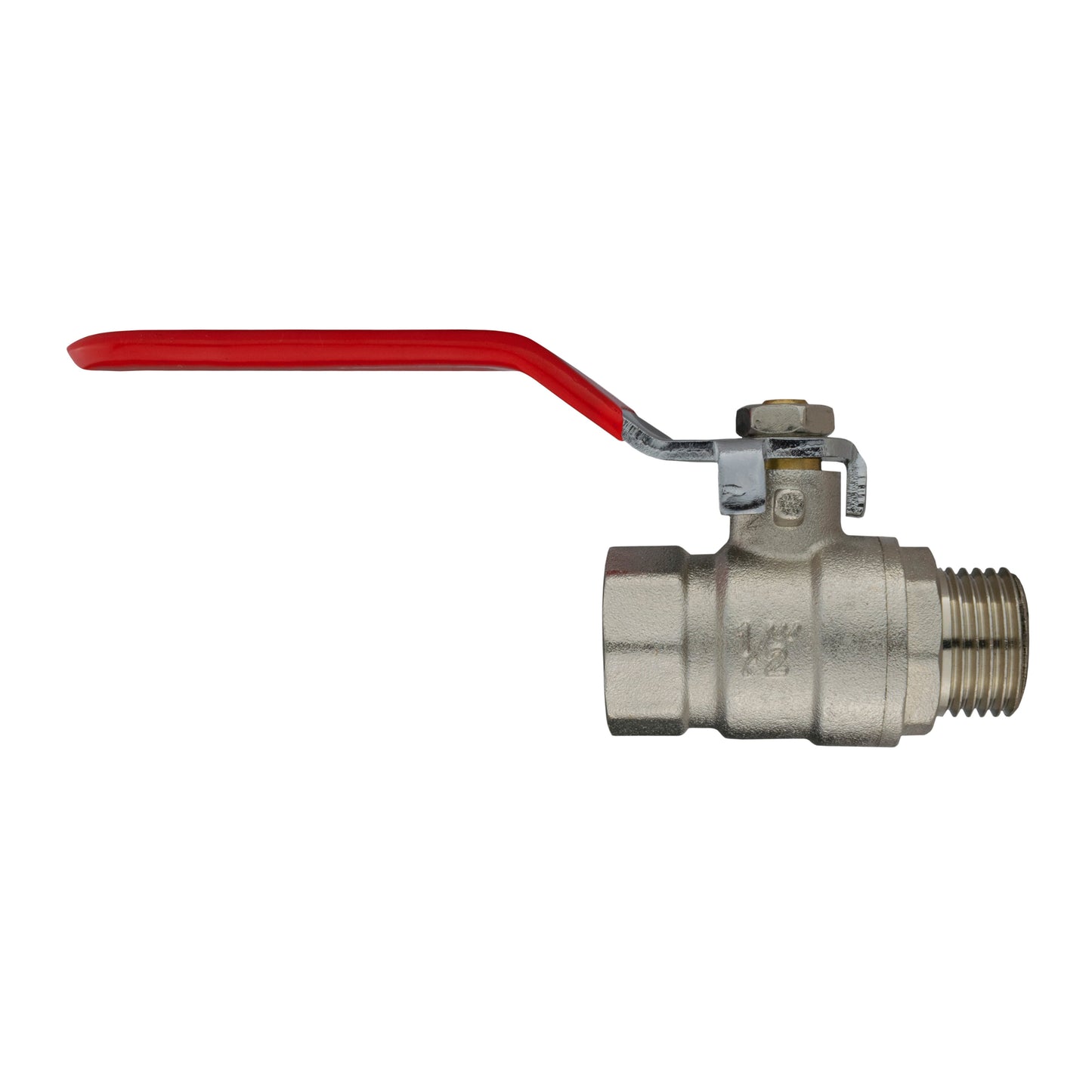 15mm Brass Wall Flange Kit with Lever Valve + Geka 13mm Barbed Set Claw Coupling