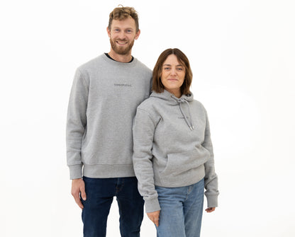 simple. sweatshirt. snug. grey-marl.