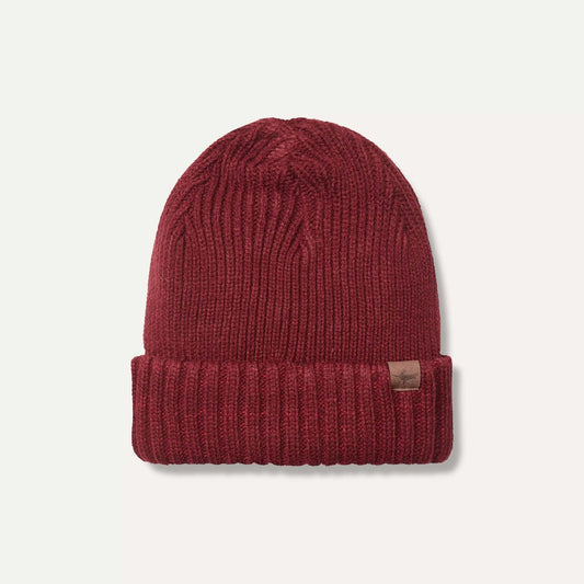 Sealskinz Bacton Waterproof Cold Weather Roll Cuff Beanie Hat - Red