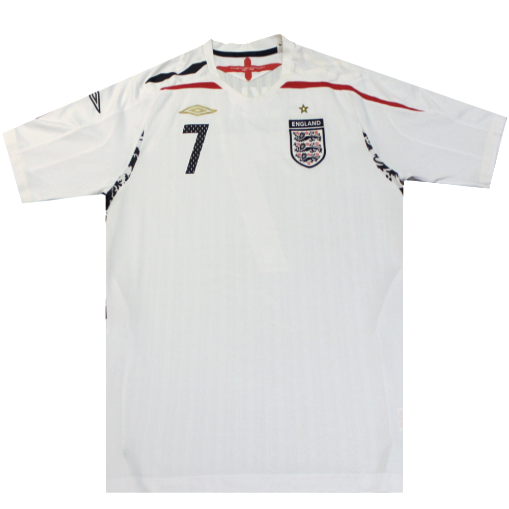 England 2008-2009 Home Shirt David Beckham 7 (Excellent) XL