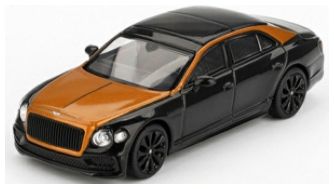 Bentley Flying Spur Orange Flame/Onyx (RHD) 1:64 Scale MINI GT Diecast Model