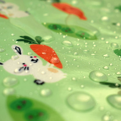 Wipeezee Coverall Bib - Green Bunny & Veg