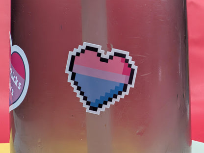 Bisexual Pride sticker sheet
