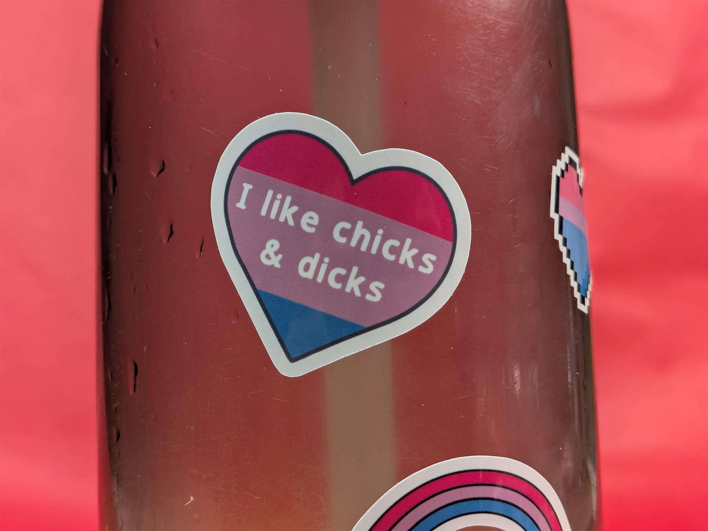 Bisexual Pride sticker sheet