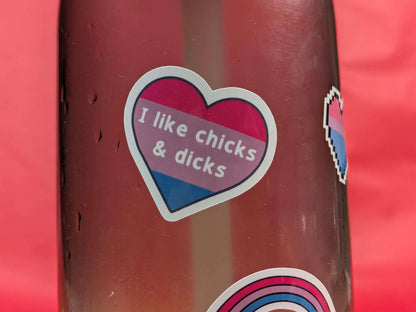 Bisexual Pride sticker sheet