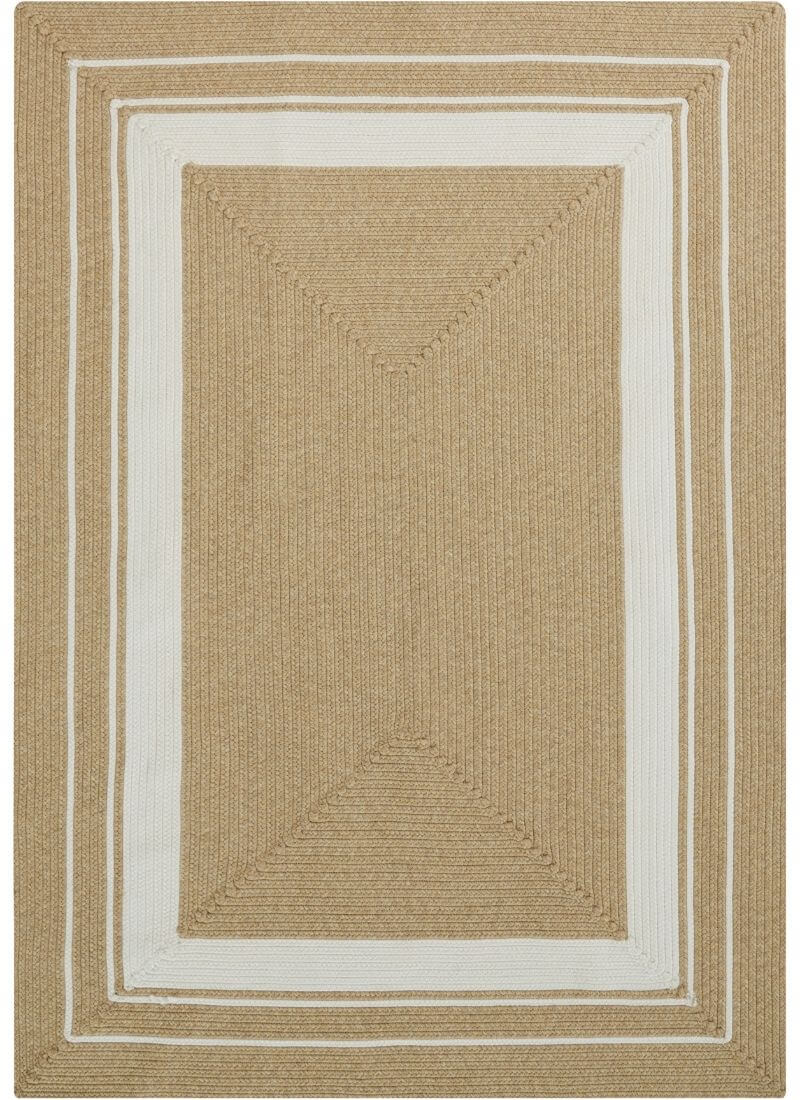 Indoor Outdoor Trenzado Rug – Bordered Plain Design
