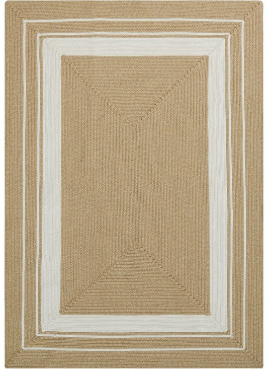 Indoor Outdoor Trenzado Rug – Bordered Plain Design