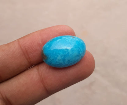 Natural Certified Turquoise  - Blue Turquoise - 26.8ct- 23x16mm